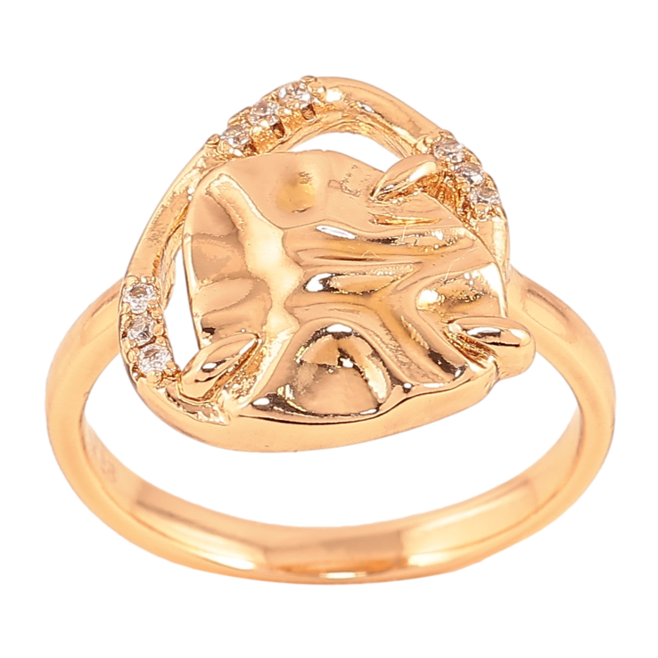 Кольцо Xuping цвет Позолота 18K "Узор с кристаллами" фото №15 Кольцо Xuping цвет Позолота 18K "Узор с кристаллами" фото №15
