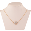Кулон на ланцюжку Xuping колір 18K з кристалами Swarovski "Квіточка з кристалами Clear" довжина 44-49см х 1мм фото №2