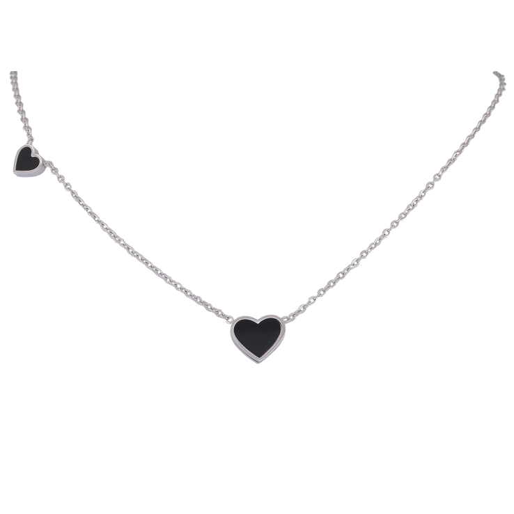 Подвеска на цепочке Xuping ТТМ Stainless Steel цвет Родий "Сердечки" длина 45-50см х 1.5мм фото №19 Подвеска на цепочке Xuping ТТМ Stainless Steel цвет Родий "Сердечки" длина 45-50см х 1.5мм фото №19