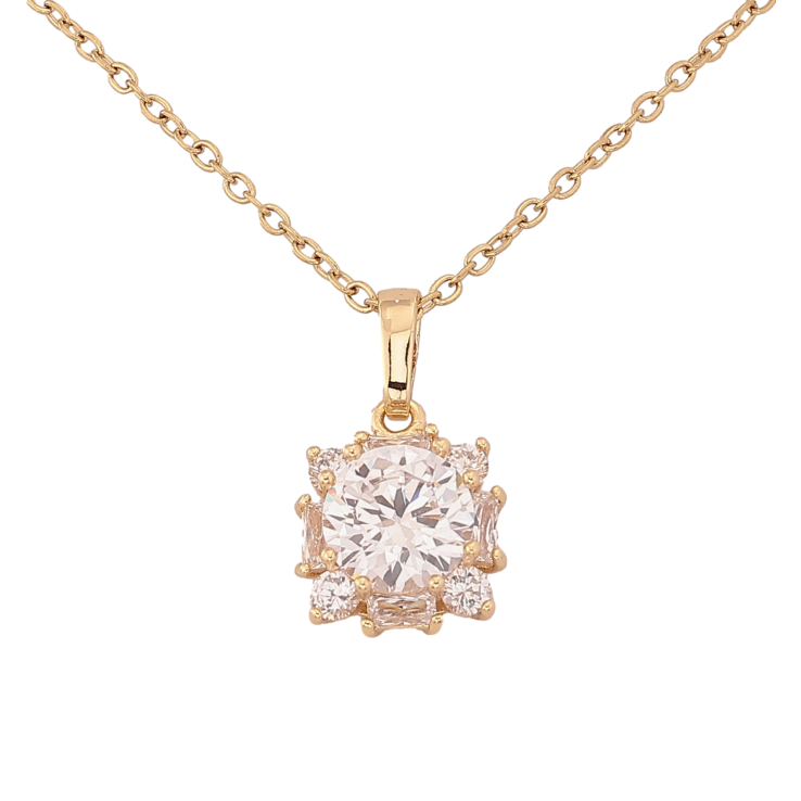 Подвеска на цепочке Xuping цвет Позолота 14K "Кристальный блеск" длина 43-53см х 1.5мм фото №11