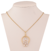 Подвеска на цепочке Xuping цвет Позолота 14K "Колечко с кристальным цветочком" длина 43-53см х 1.5мм фото №2 Подвеска на цепочке Xuping цвет Позолота 14K "Колечко с кристальным цветочком" длина 43-53см х 1.5мм фото №2