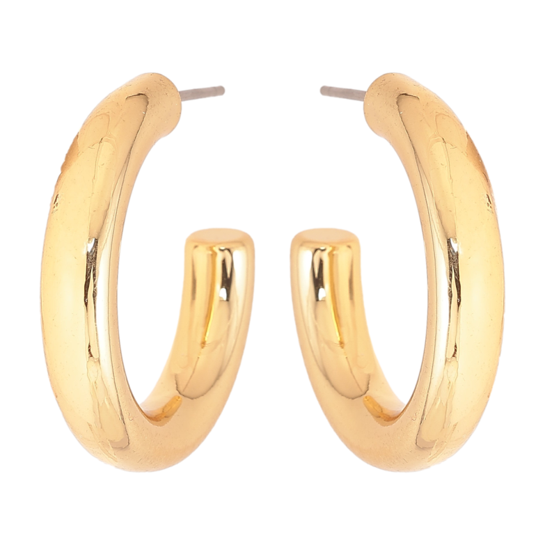 Серьги Xuping M&L цвет 14K пусеты "Дуги" фото №7