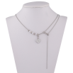 Колье Xuping ТТМ Stainless Steel цвет Родий "Сердечко" длинна 47-51см х 1-2мм фото №2 Колье Xuping ТТМ Stainless Steel цвет Родий "Сердечко" длинна 47-51см х 1-2мм фото №2