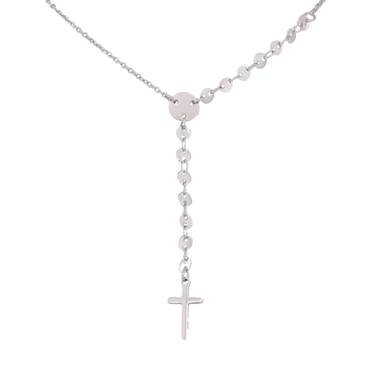 Колье Xuping ТТМ Stainless Steel цвет Родий "Крестик" длинна 47-52см х 1.5-4мм фото №7 Колье Xuping ТТМ Stainless Steel цвет Родий "Крестик" длинна 47-52см х 1.5-4мм фото №7