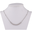 Кольє Xuping ТТМ Stainless Steel колір Родій "Ланцюжок з намистинами" довжина 45-50см х 1.5-4мм фото №2 Кольє Xuping ТТМ Stainless Steel колір Родій "Ланцюжок з намистинами" довжина 45-50см х 1.5-4мм фото №2