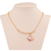 Колье Xuping цвет Позолота 18K с кристаллами Swarovski "Кристальная бабочка Rose" длина 44-48см х 1мм фото №3