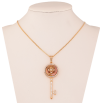 Кулон Xuping 18K з кр-ми Swarovski на ланцюжку "Ключик з кристалом Topaz" довжина 46см х 1мм фото №4