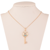 Кулон Xuping цвет 18K с кр-ми Swarovski на цепочке "Ключик с кристаллами АВ" дл. 39-44см х 1мм фото №4