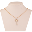Кулон Xuping цвет 18K с кр-ми Swarovski на цепочке "Ключик с кристаллом АВ" длина 40-45см х 1мм фото №4 Кулон Xuping цвет 18K с кр-ми Swarovski на цепочке "Ключик с кристаллом АВ" длина 40-45см х 1мм фото №4