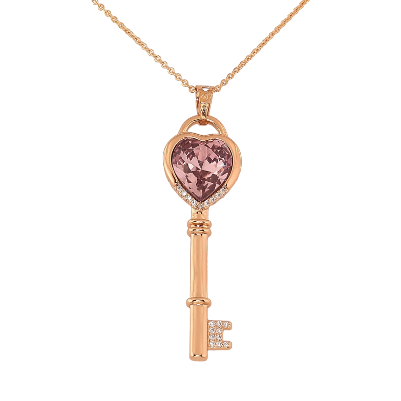 Кулон Xuping колір 18K з кр-ми Swarovski на ланцюжку "Ключик з кристалом Antique Pink" довжина 40-44см х 1мм фото №12 Кулон Xuping колір 18K з кр-ми Swarovski на ланцюжку "Ключик з кристалом Antique Pink" довжина 40-44см х 1мм фото №12