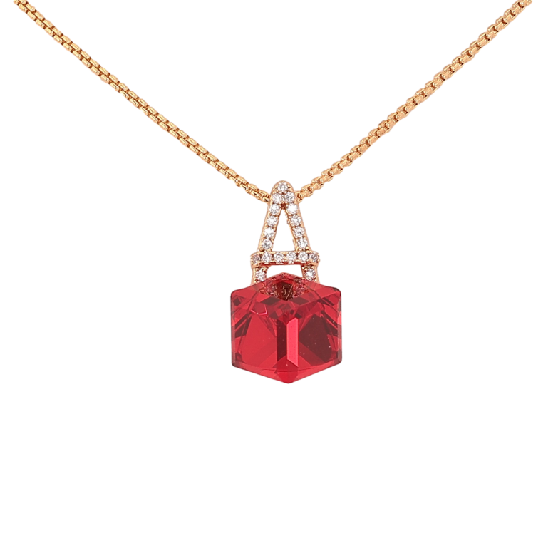 Кулон Xuping колір 18K з кр-ми Swarovski на ланцюжку "Літера А з кристальним кубом Siam" довжина 39-44см х 1мм фото №8 Кулон Xuping колір 18K з кр-ми Swarovski на ланцюжку "Літера А з кристальним кубом Siam" довжина 39-44см х 1мм фото №8