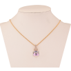 Кулон Xuping колір 18K з кр-ми Swarovski на ланцюжку "Літера А з кристальним кубом Smoky Mauve" довжина 40-45см х 1мм фото №4 Кулон Xuping колір 18K з кр-ми Swarovski на ланцюжку "Літера А з кристальним кубом Smoky Mauve" довжина 40-45см х 1мм фото №4