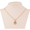 Кулон Xuping колір 18K з кр-ми Swarovski на ланцюжку "Літера А з кристальним кубом Vitrail Medium" довжина 40-45см х 1мм фото №4
