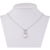 Кулон Xuping цвет Родий с кр-ми Swarovski на цепочке "Кристалл АВ знак Зодиака Лев" дл. 42,5-47см х 1мм фото №4
