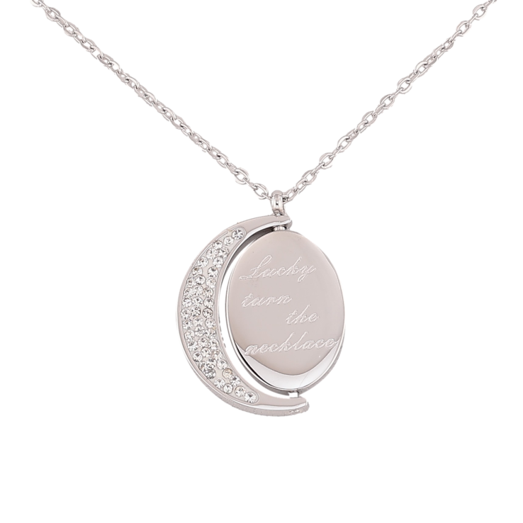 Подвеска на цепочке Нержавеющая сталь "Надпись Lucky turn the necklace" длина 41-46см х 1.5мм фото №16 Подвеска на цепочке Нержавеющая сталь "Надпись Lucky turn the necklace" длина 41-46см х 1.5мм фото №16