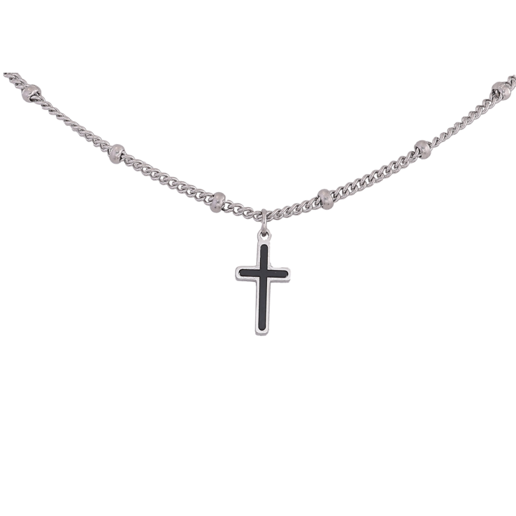 Подвеска на цепочке Xuping ТТМ Stainless Steel цвет Родий "Крестик" длина 45-51см х 2-3мм фото №16 Подвеска на цепочке Xuping ТТМ Stainless Steel цвет Родий "Крестик" длина 45-51см х 2-3мм фото №16