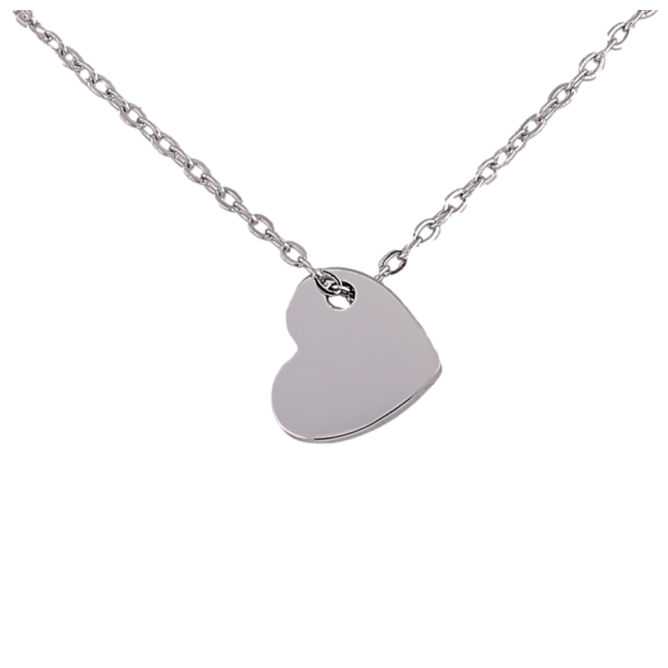 Подвеска на цепочке Xuping ТТМ Stainless Steel цвет Родий "Сердечко" длина 44-48см х 1мм фото №22 Подвеска на цепочке Xuping ТТМ Stainless Steel цвет Родий "Сердечко" длина 44-48см х 1мм фото №22