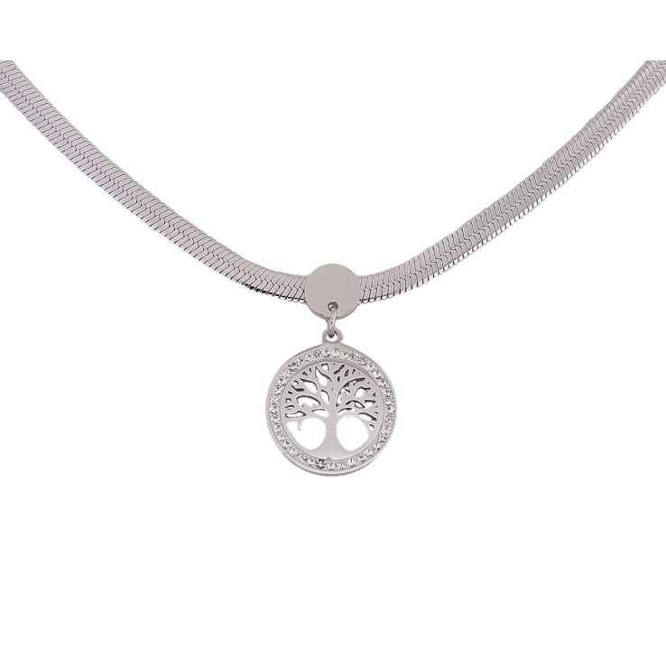 Подвеска на цепочке Xuping ТТМ Stainless Steel цвет Родий "Древо жизни" длина 45-50см х 3мм фото №12 Подвеска на цепочке Xuping ТТМ Stainless Steel цвет Родий "Древо жизни" длина 45-50см х 3мм фото №12