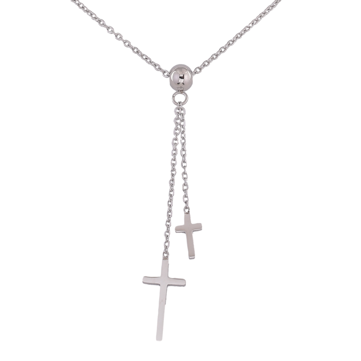 Подвеска на цепочке Xuping ТТМ Stainless Steel цвет Родий "Крестики" длина 45-50см х 1.5мм фото №24 Подвеска на цепочке Xuping ТТМ Stainless Steel цвет Родий "Крестики" длина 45-50см х 1.5мм фото №24