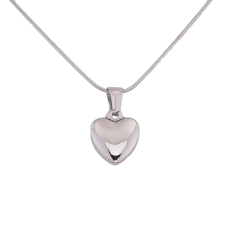 Подвеска на цепочке Xuping ТТМ Stainless Steel цвет Родий "Сердечко" длина 45-50см х 1мм фото №18 Подвеска на цепочке Xuping ТТМ Stainless Steel цвет Родий "Сердечко" длина 45-50см х 1мм фото №18