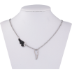 Подвеска на цепочке Xuping ТТМ Stainless Steel цвет Родий "Крылья" длина 45-50см х 3мм фото №2 Подвеска на цепочке Xuping ТТМ Stainless Steel цвет Родий "Крылья" длина 45-50см х 3мм фото №2