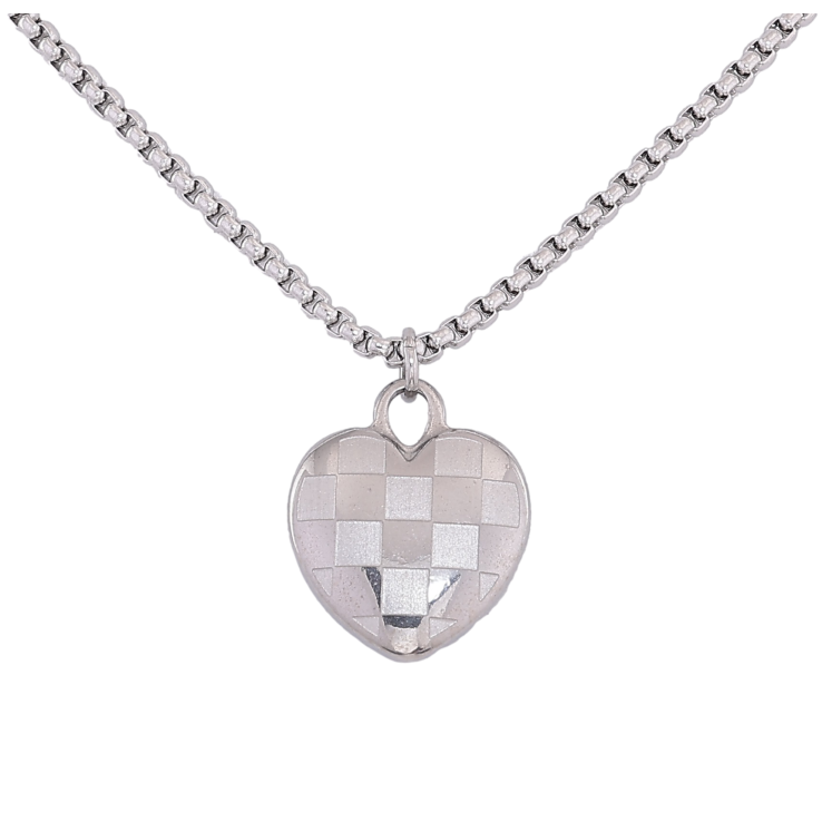 Подвеска на цепочке Xuping ТТМ Stainless Steel цвет Родий "Сердечко" длина 46-51см х 2мм фото №20 Подвеска на цепочке Xuping ТТМ Stainless Steel цвет Родий "Сердечко" длина 46-51см х 2мм фото №20