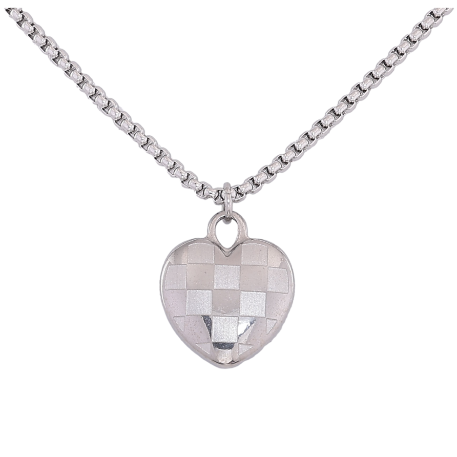 Подвеска на цепочке Xuping ТТМ Stainless Steel цвет Родий "Сердечко" длина 46-51см х 2мм фото №1 Подвеска на цепочке Xuping ТТМ Stainless Steel цвет Родий "Сердечко" длина 46-51см х 2мм фото №1
