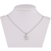 Подвеска на цепочке Xuping ТТМ Stainless Steel цвет Родий "Сердечко" длина 45-50см х 1мм фото №2 Подвеска на цепочке Xuping ТТМ Stainless Steel цвет Родий "Сердечко" длина 45-50см х 1мм фото №2