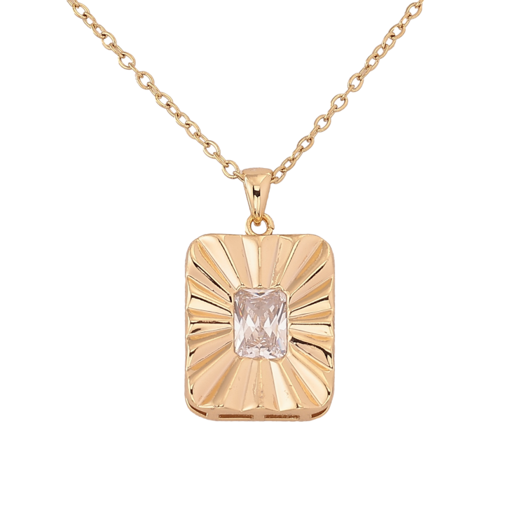 Подвеска на цепочке Xuping цвет Позолота 14K "Подвеска с кристальной вставкой" длина 42-53см х 1.5мм фото №8