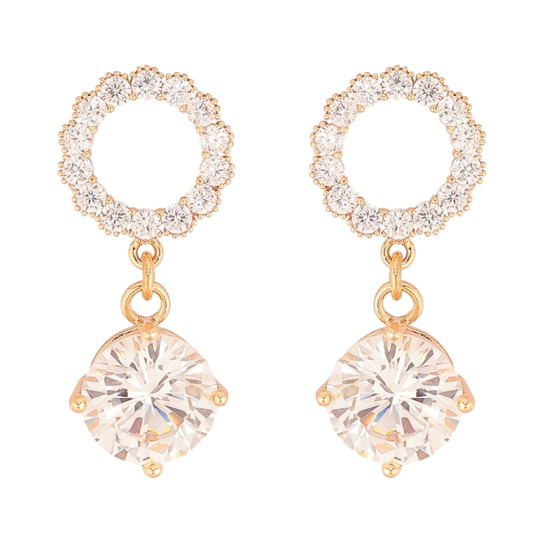 Сережки Xuping M&L колір 18K пусети "Кристальні підвіски" фото №8 Сережки Xuping M&L колір 18K пусети "Кристальні підвіски" фото №8