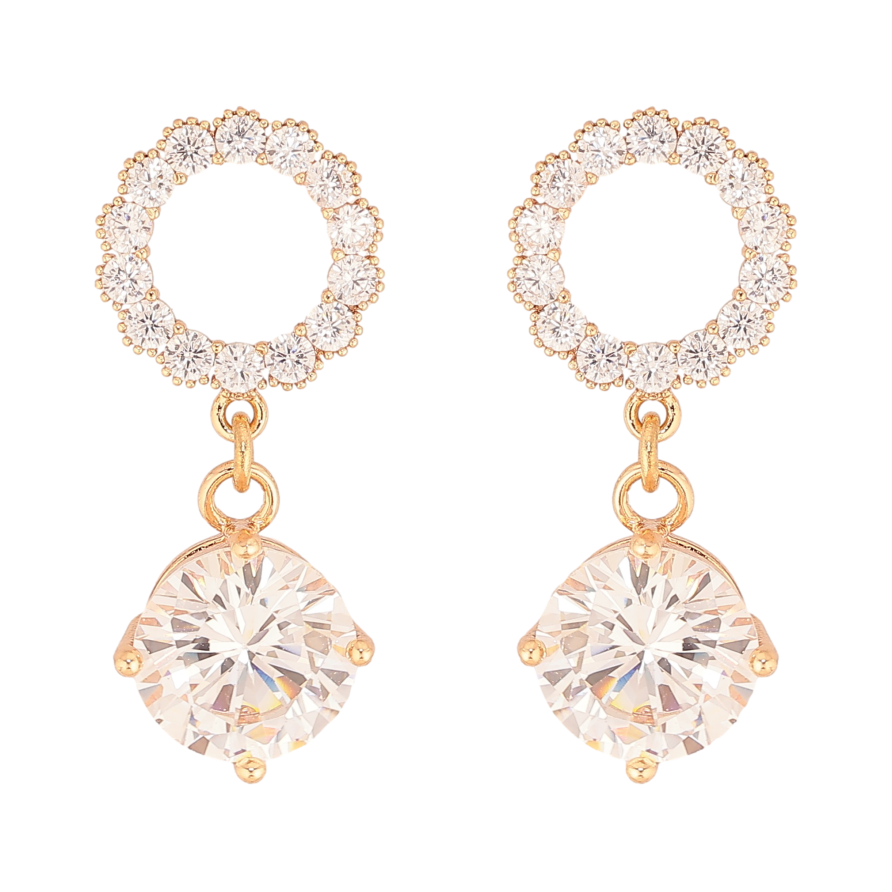 Серьги Xuping M&L цвет 18K пусеты "Кристальные подвески" фото №1 Серьги Xuping M&L цвет 18K пусеты "Кристальные подвески" фото №1
