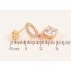 Серьги Xuping M&L цвет 18K пусеты "Кристальные подвески" фото №2 Серьги Xuping M&L цвет 18K пусеты "Кристальные подвески" фото №2