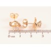 Серьги Xuping M&L цвет 18K пусеты "Декоративный узор с кристаллами" фото №2