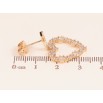 Серьги Xuping M&L цвет 18K пусеты "Кристальные сердечки" фото №2 Серьги Xuping M&L цвет 18K пусеты "Кристальные сердечки" фото №2
