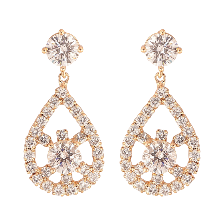 Сережки Xuping M&L колір 18K пусети "Кристальні підвіски" фото №16 Сережки Xuping M&L колір 18K пусети "Кристальні підвіски" фото №16