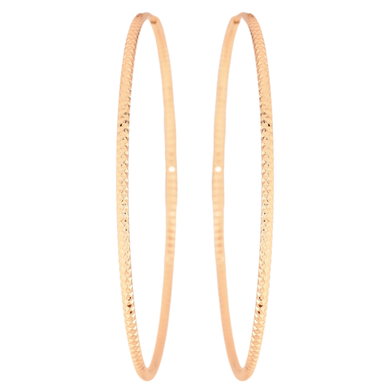 Сережки Xuping M&L колір 18K кільця (конго) "Декоративний візерунок" ø 7см фото №11 Сережки Xuping M&L колір 18K кільця (конго) "Декоративний візерунок" ø 7см фото №11