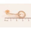 Серьги Xuping M&L цвет 18K пусеты "Круглые подвески с кристаллами" фото №2 Серьги Xuping M&L цвет 18K пусеты "Круглые подвески с кристаллами" фото №2