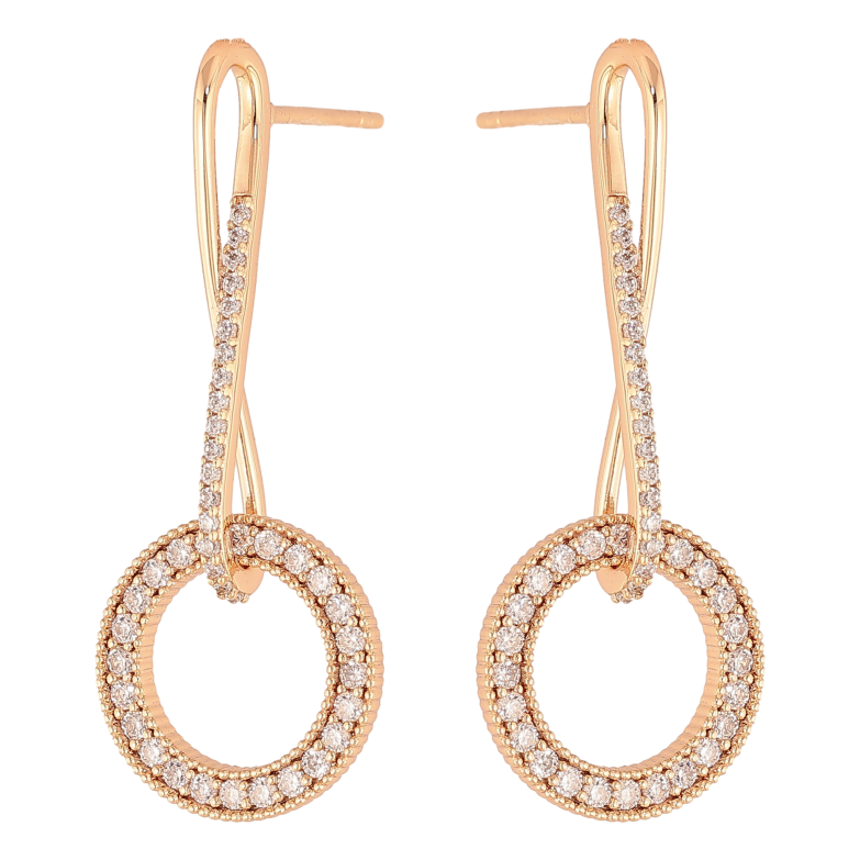 Сережки Xuping M&L колір 18K пусети "Круглі підвіски з кристалами" фото №22