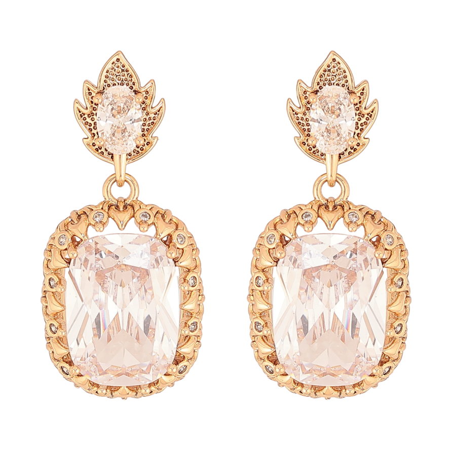 Сережки Xuping QQMM колір Позолота 18K пусети "Підвіски з кристалами" фото №1 Сережки Xuping QQMM колір Позолота 18K пусети "Підвіски з кристалами" фото №1