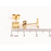 Серьги Xuping TTM Stainless Steel цвет 14К пусеты квадраты 6х6мм фото №2 Серьги Xuping TTM Stainless Steel цвет 14К пусеты квадраты 6х6мм фото №2