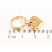 Серьги Xuping TTM Stainless Steel цвет 14К подвески на колечках сердечки фото №2 Серьги Xuping TTM Stainless Steel цвет 14К подвески на колечках сердечки фото №2