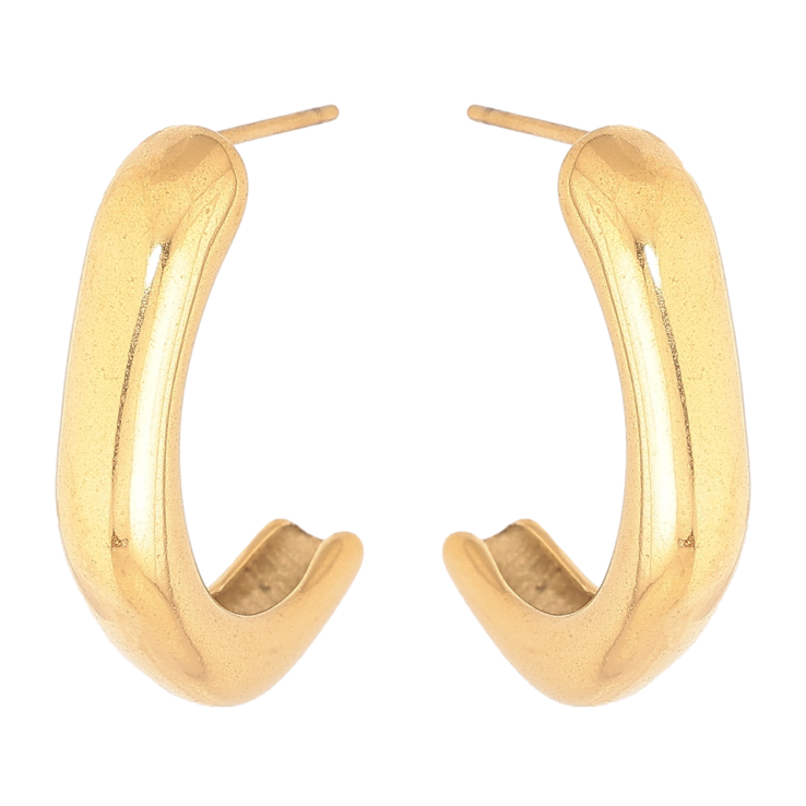 Серьги Xuping TTM Stainless Steel цвет 14К пусеты "Дуги" фото №22