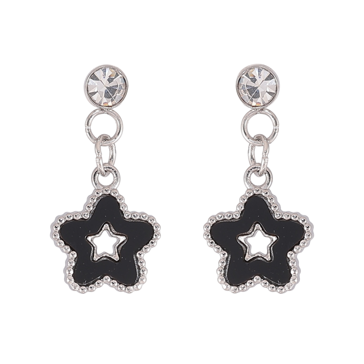 Серьги Xuping TTM Stainless Steel цвет Родий пусеты "Цветочки" фото №3 Серьги Xuping TTM Stainless Steel цвет Родий пусеты "Цветочки" фото №3