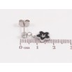Сережки Xuping TTM Stainless Steel колір Родій пусети "Квіточки" фото №2