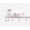 Серьги Xuping TTM Stainless Steel цвет Родий пусеты "Белые керамические цветочки с кристаллами" фото №2 Серьги Xuping TTM Stainless Steel цвет Родий пусеты "Белые керамические цветочки с кристаллами" фото №2