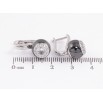 Серьги Xuping TTM Stainless Steel цвет Родий английский замок "Шарики из черной керамики с кристаллами" фото №2 Серьги Xuping TTM Stainless Steel цвет Родий английский замок "Шарики из черной керамики с кристаллами" фото №2