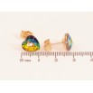 Сережки Xuping колір 18K з кристалами Swarovski пусети "Сердечка Vitrail Medium" фото №2 Сережки Xuping колір 18K з кристалами Swarovski пусети "Сердечка Vitrail Medium" фото №2