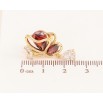 Сережки Xuping колір Позолота 14K пусети "Метелики з червоними кристалами" фото №2 Сережки Xuping колір Позолота 14K пусети "Метелики з червоними кристалами" фото №2