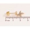 Сережки Xuping колір Позолота 14K пусети "Листочки" фото №2 Сережки Xuping колір Позолота 14K пусети "Листочки" фото №2