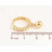 Серьги Xuping цвет Позолота 14K подвески на колечках "Шарики" фото №2 Серьги Xuping цвет Позолота 14K подвески на колечках "Шарики" фото №2